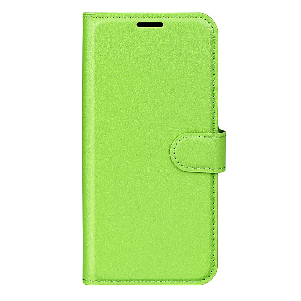 For Redmi Note 17 Pro Max 5G Global 163.4mm Litchi Texture Horizontal Flip Leather Phone Case with Holder - Green - SYA002804639I