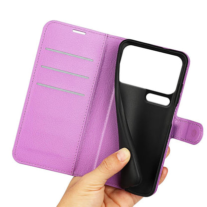 For Xiaomi 18 Pro 5G Litchi Texture Horizontal Flip Leather Phone Case with Holder - Purple - SYA002804640E