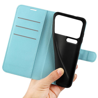 For Xiaomi 18 Pro 5G Litchi Texture Horizontal Flip Leather Phone Case with Holder - Blue - SYA002804640F