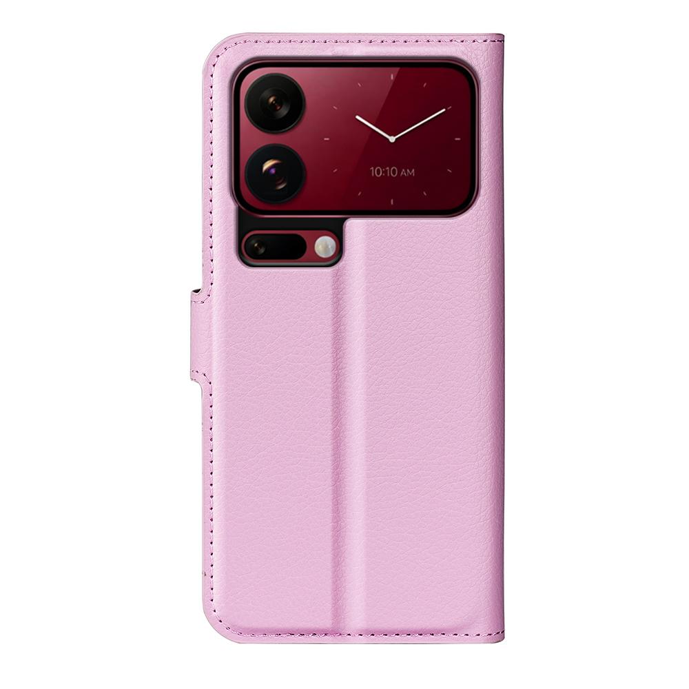 For Xiaomi 18 Pro 5G Litchi Texture Horizontal Flip Leather Phone Case with Holder - Pink - SYA002804640G