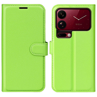 For Xiaomi 18 Pro 5G Litchi Texture Horizontal Flip Leather Phone Case with Holder - Green - SYA002804640I