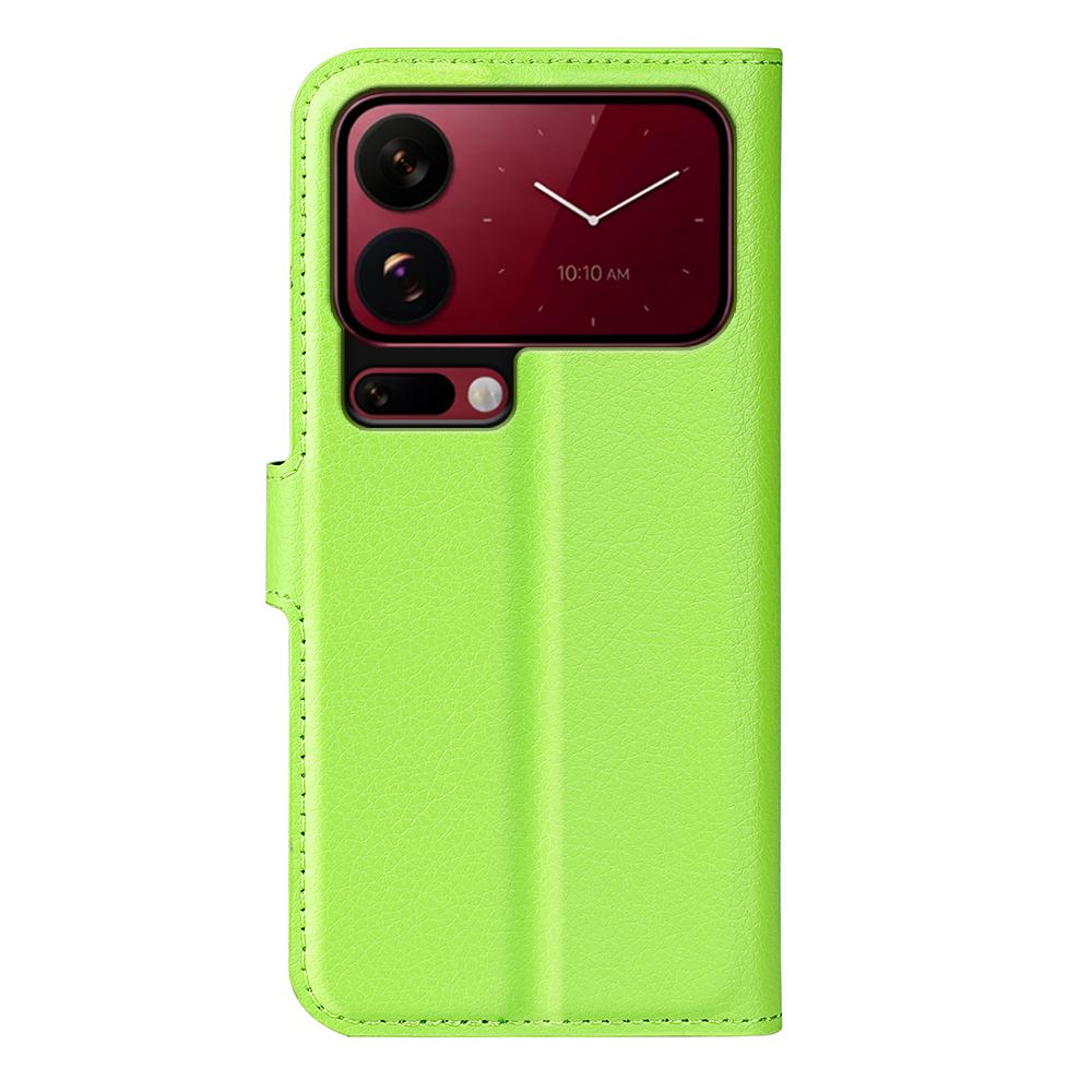 For Xiaomi 18 Pro 5G Litchi Texture Horizontal Flip Leather Phone Case with Holder - Green - SYA002804640I