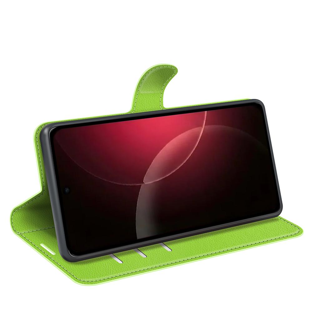 For Xiaomi 18 Pro 5G Litchi Texture Horizontal Flip Leather Phone Case with Holder - Green - SYA002804640I