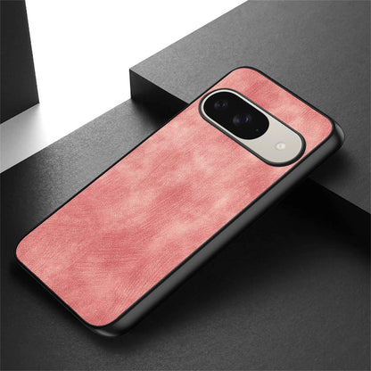 For Google Pixel 11 Vintage Leather PC Back Cover Phone Case - Pink - SYA002808306A