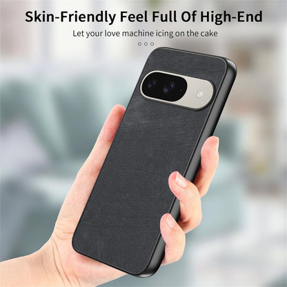 For Google Pixel 11 Pro Vintage Leather PC Back Cover Phone Case - Black - SYA002808307B