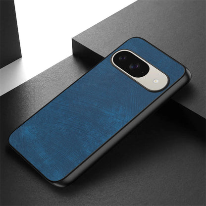 For Google Pixel 11 Pro Vintage Leather PC Back Cover Phone Case - Blue - SYA002808307C