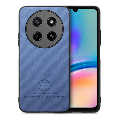 For Honor X80 Pro Max 5G Twill Fabric Leather Skin Back Phone Case - Blue - SYA002811608A