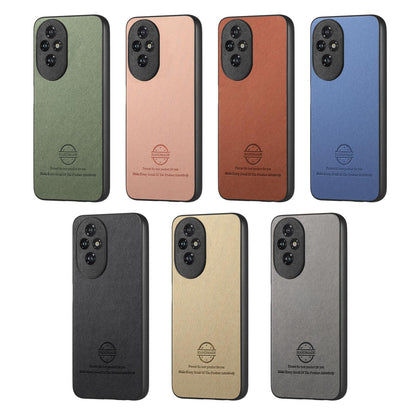 For Honor X80 Pro Max 5G Twill Fabric Leather Skin Back Phone Case - Blue - SYA002811608A