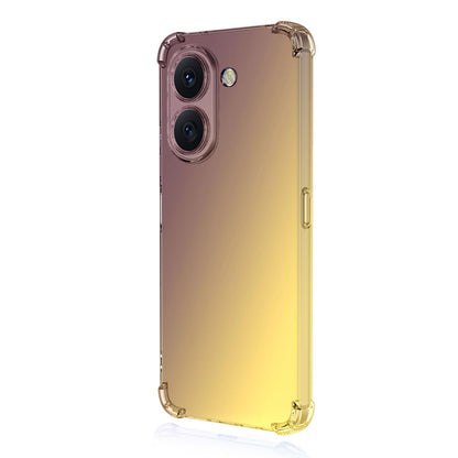 For Honor X7e 4G ENKAY Hat-Prince Gradient Airbag TPU Phone Case - Purple Gold - SYA002820617B