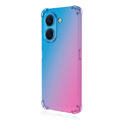 For Honor X7e 4G ENKAY Hat-Prince Gradient Airbag TPU Phone Case - Blue Pink - SYA002820617C