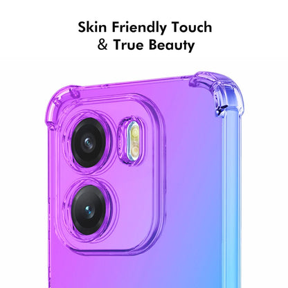 For Honor X6e 4G ENKAY Hat-Prince Gradient Airbag TPU Phone Case - Pink Gold - SYA002820618A