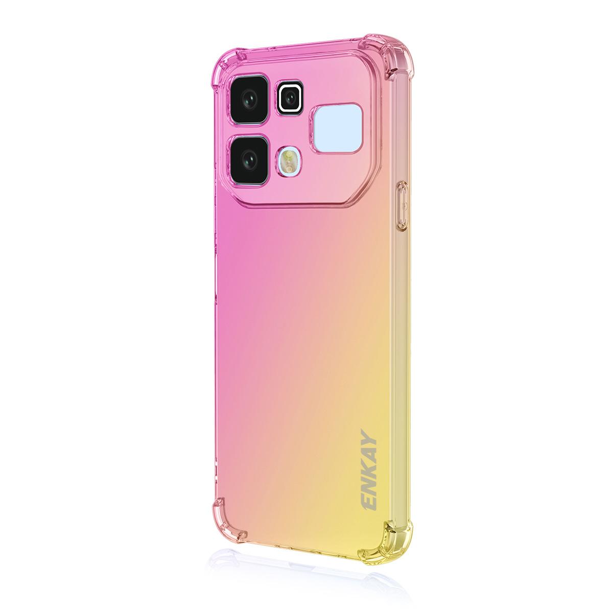 For Infinix Note 60 / 60 Pro 5G ENKAY Hat-Prince Gradient Airbag TPU Phone Case - Pink Gold - SYA002821210A
