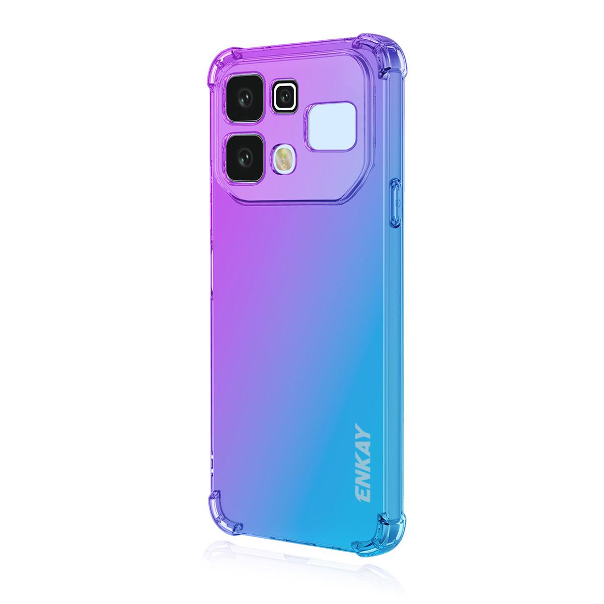 For Infinix Note 60 / 60 Pro 5G ENKAY Hat-Prince Gradient Airbag TPU Phone Case - Purple Blue - SYA002821210D