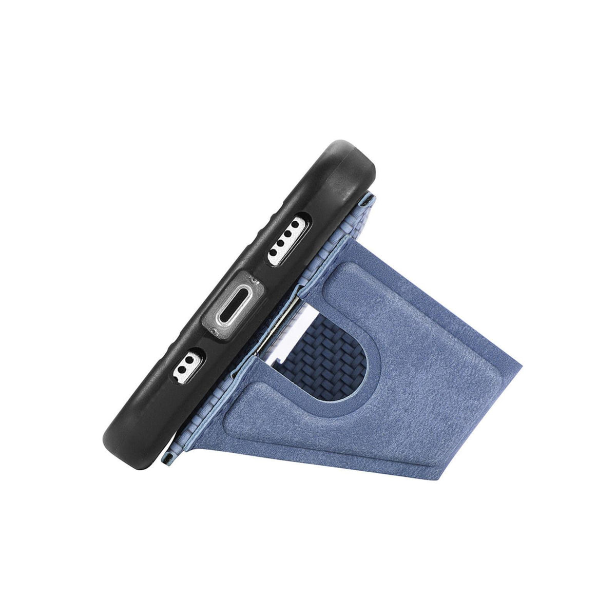 For Google Pixel 11 Carbon Fiber Wallet Flip Card K-shaped Holder Phone Case - Blue - SYA002829707B