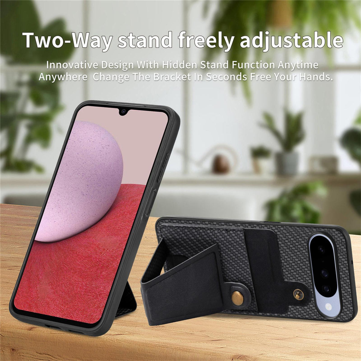 For Google Pixel 11 Pro XL Carbon Fiber Wallet Flip Card K-shaped Holder Phone Case - Black - SYA002829709A