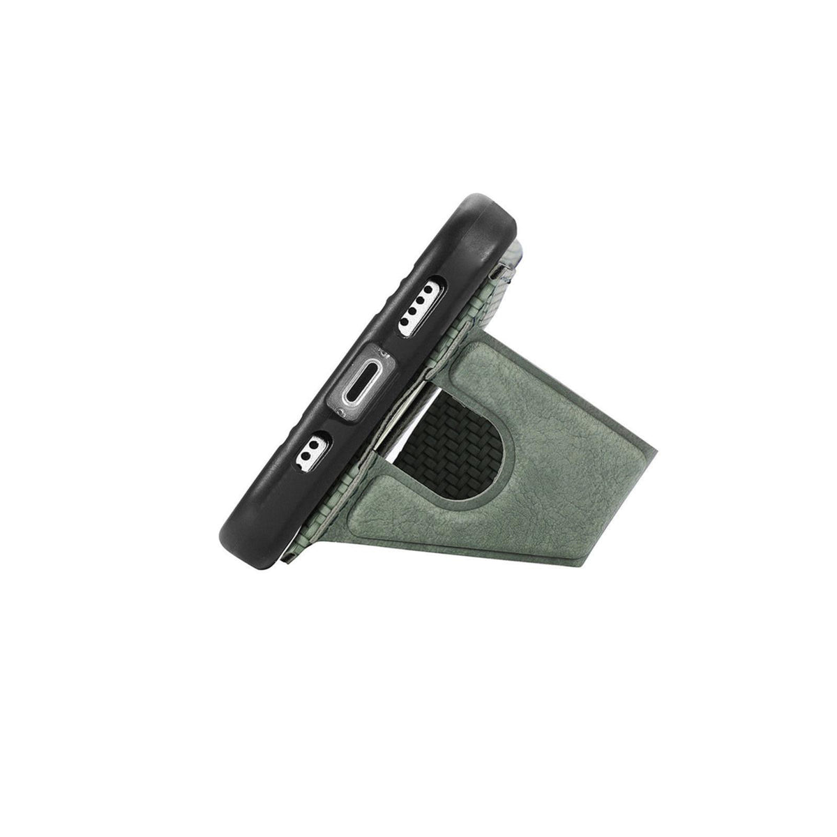 For Google Pixel 11 Pro XL Carbon Fiber Wallet Flip Card K-shaped Holder Phone Case - Green - SYA002829709D