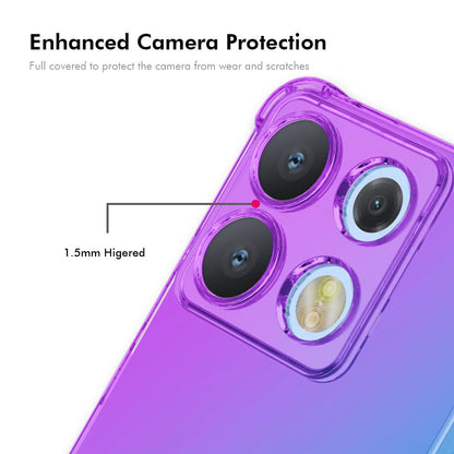 For Motorola Edge 70 Max 5G ENKAY Hat-Prince Gradient Airbag TPU Phone Case - Pink Gold - SYA002843609A