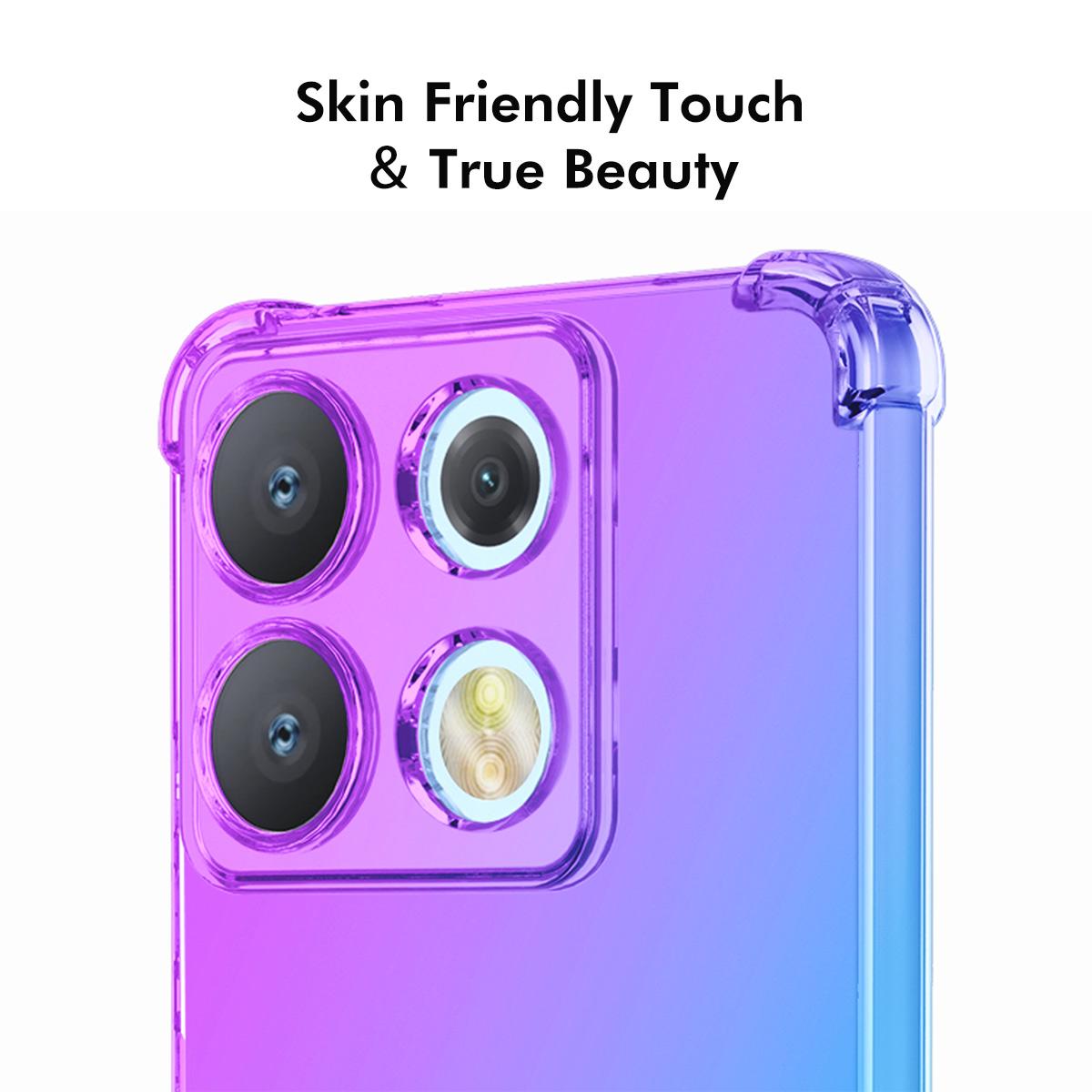 For Motorola Edge 70 Max 5G ENKAY Hat-Prince Gradient Airbag TPU Phone Case - Pink Gold - SYA002843609A