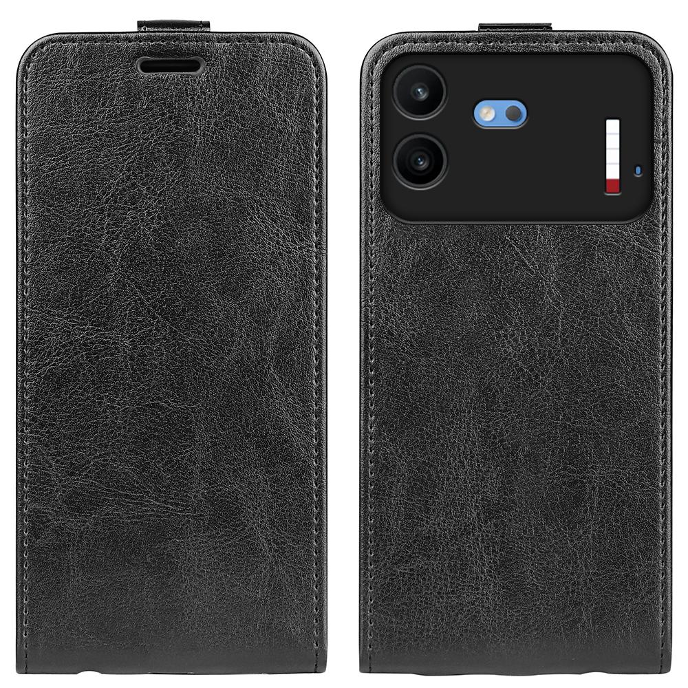 For Nothing Phone 4b R64 Texture Single Vertical Flip Leather Phone Case - Black - SYA002844804A