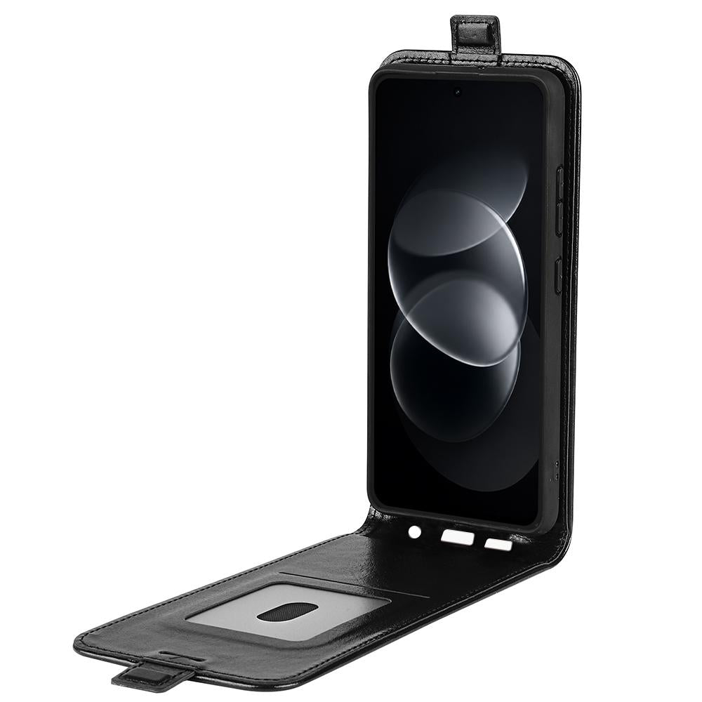 For Nothing Phone 4b R64 Texture Single Vertical Flip Leather Phone Case - Black - SYA002844804A