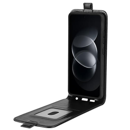 For Nothing Phone 4b R64 Texture Single Vertical Flip Leather Phone Case - Black - SYA002844804A