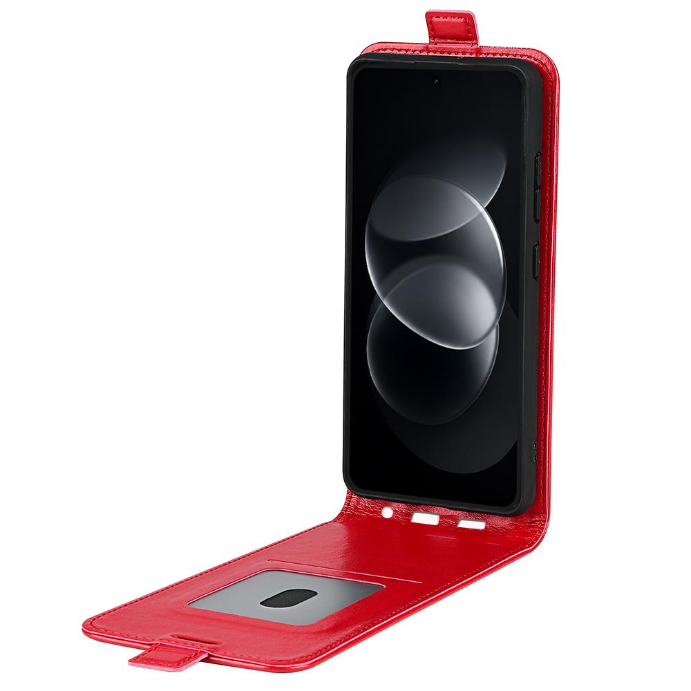 For Nothing Phone 4b R64 Texture Single Vertical Flip Leather Phone Case - Red - SYA002844804C
