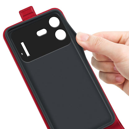 For Nothing Phone 4b R64 Texture Single Vertical Flip Leather Phone Case - Red - SYA002844804C