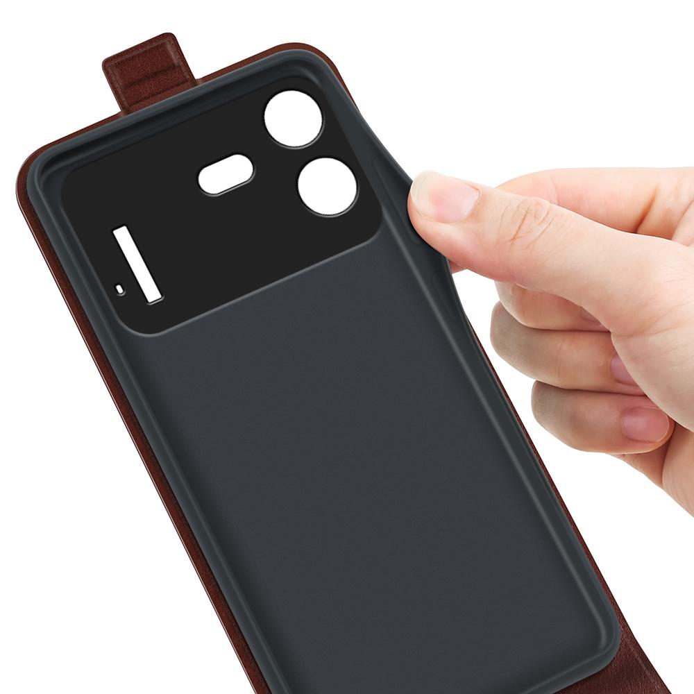 For Nothing Phone 4b R64 Texture Single Vertical Flip Leather Phone Case - Brown - SYA002844804D