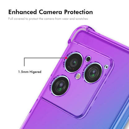 For Sony Xperia 1 VIII ENKAY Hat-Prince Gradient Airbag TPU Phone Case - Blue Pink - SYA002864903C