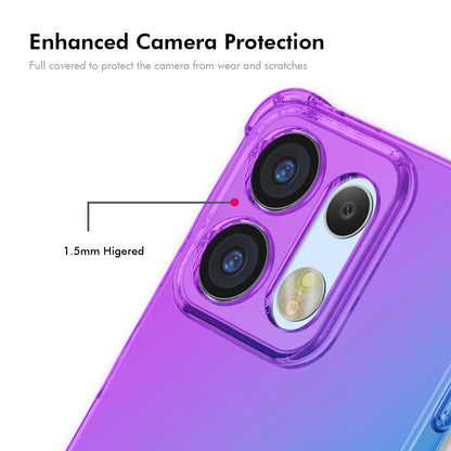 For OPPO Reno16 5G Global ENKAY Hat-Prince Gradient Airbag TPU Phone Case - Purple Gold - SYA002913807B