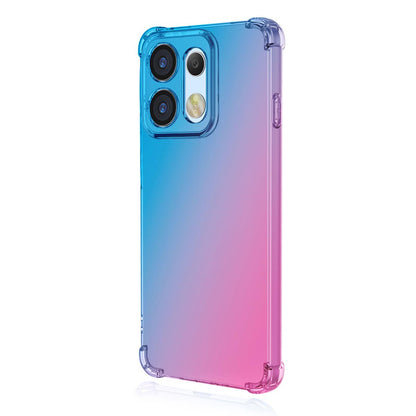 For OPPO Reno16 5G Global ENKAY Hat-Prince Gradient Airbag TPU Phone Case - Blue Pink - SYA002913807C