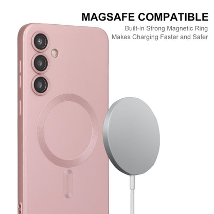 For Galaxy A27 5G ENKAY MagSafe Matte TPU Phone Case with Lens Film(Burgundy)