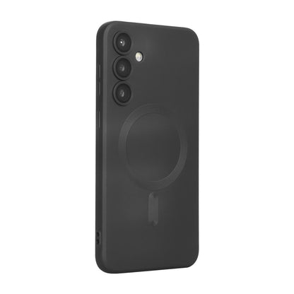 For Galaxy A08 4G ENKAY MagSafe Matte TPU Phone Case with Lens Film(Black)