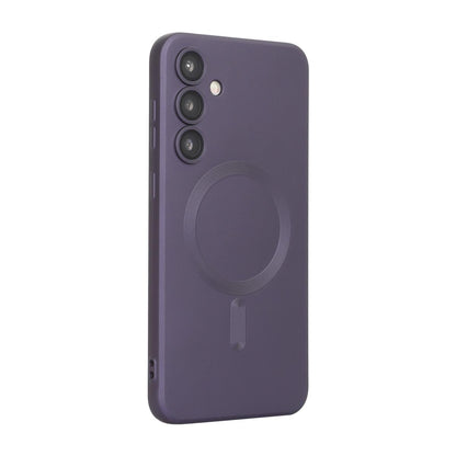 For Galaxy A08 4G ENKAY MagSafe Matte TPU Phone Case with Lens Film(Purple)