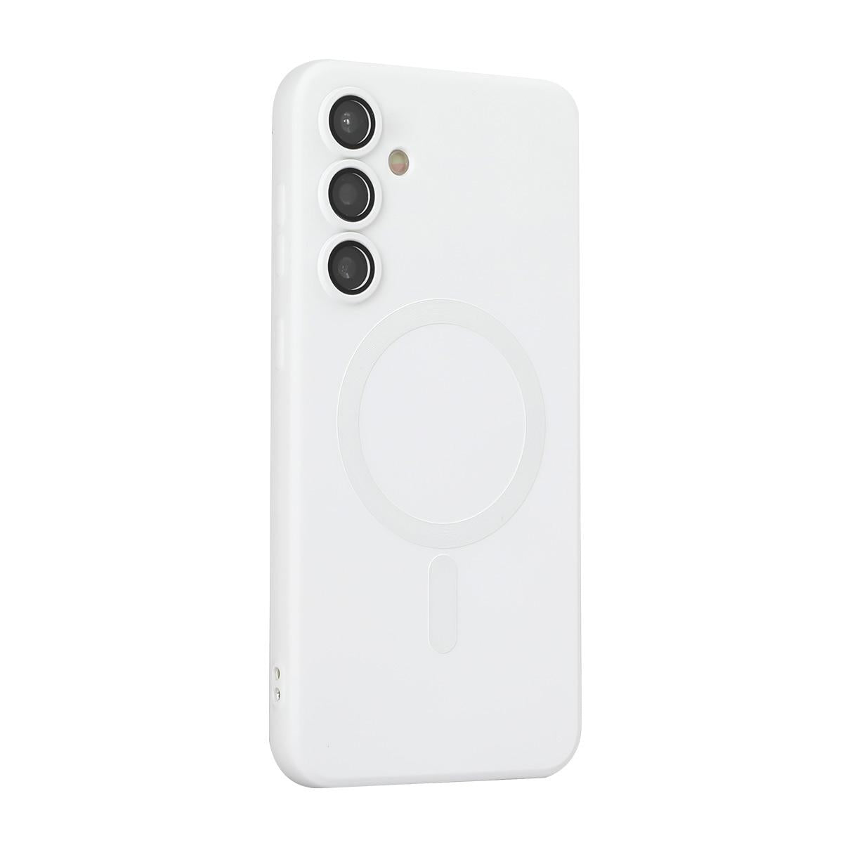 For Galaxy S26 FE 5G ENKAY MagSafe Matte TPU Phone Case with Lens Film(White)