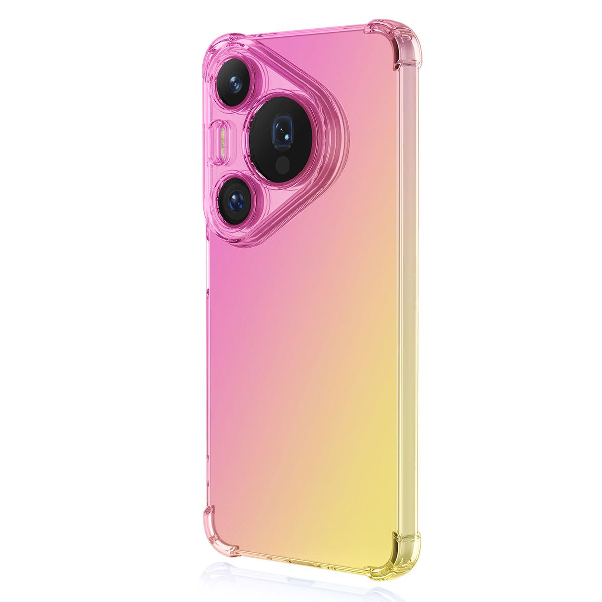For Huawei Pura 90 Pro ENKAY Hat-Prince Gradient Airbag TPU Phone Case - Pink Gold - SYA002948708A