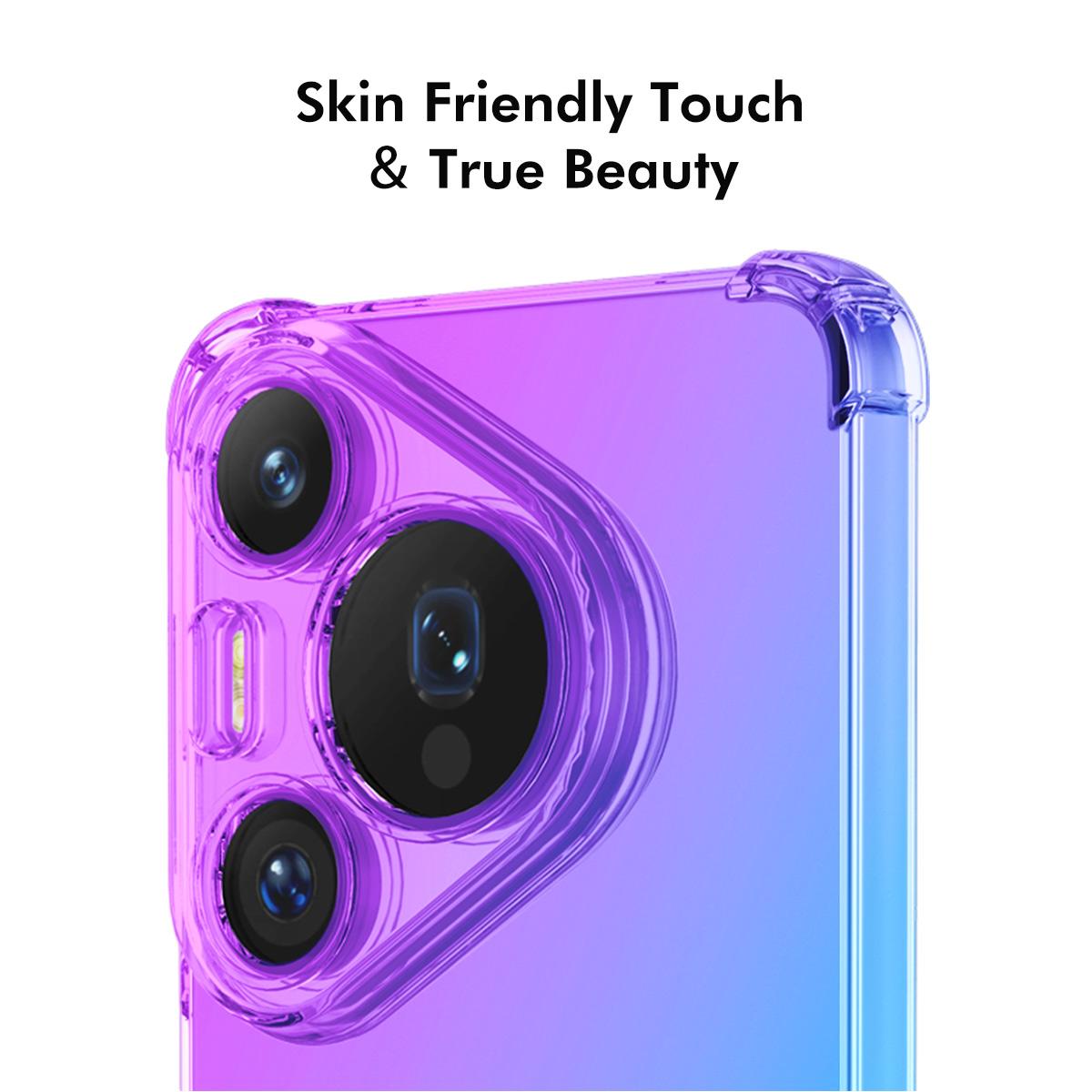 For Huawei Pura 90 Pro ENKAY Hat-Prince Gradient Airbag TPU Phone Case - Purple Gold - SYA002948708B