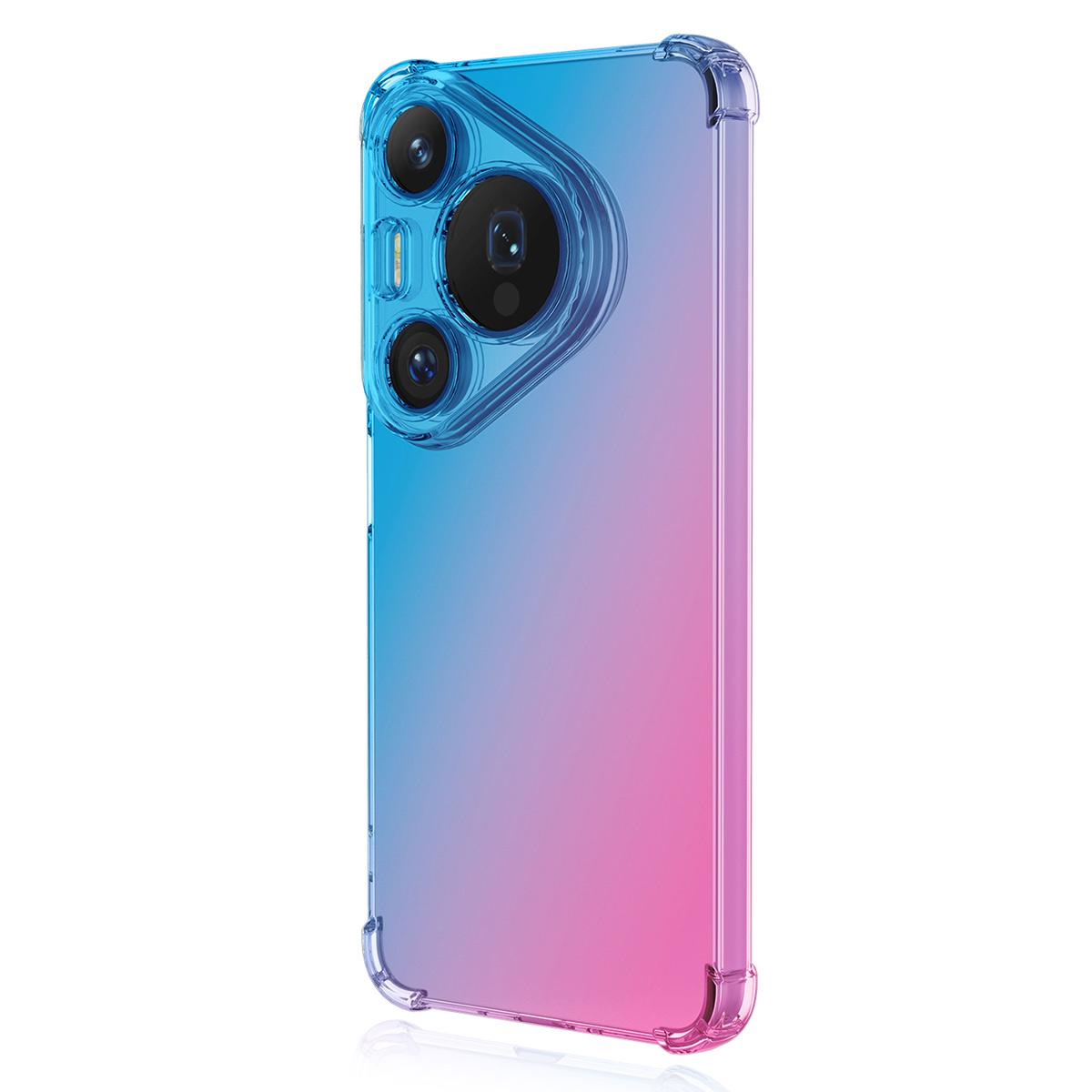 For Huawei Pura 90 Pro ENKAY Hat-Prince Gradient Airbag TPU Phone Case - Blue Pink - SYA002948708C