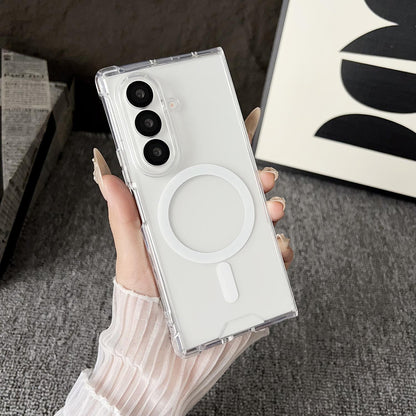 For Galaxy Z Fold8 Ultra 5G Clear MagSafe Four-corner Anti-fall Phone Case - Transparent - SYA002965103A