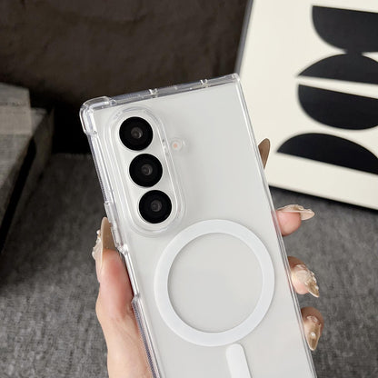 For Galaxy Z Fold8 Ultra 5G Clear MagSafe Four-corner Anti-fall Phone Case - Transparent - SYA002965103A