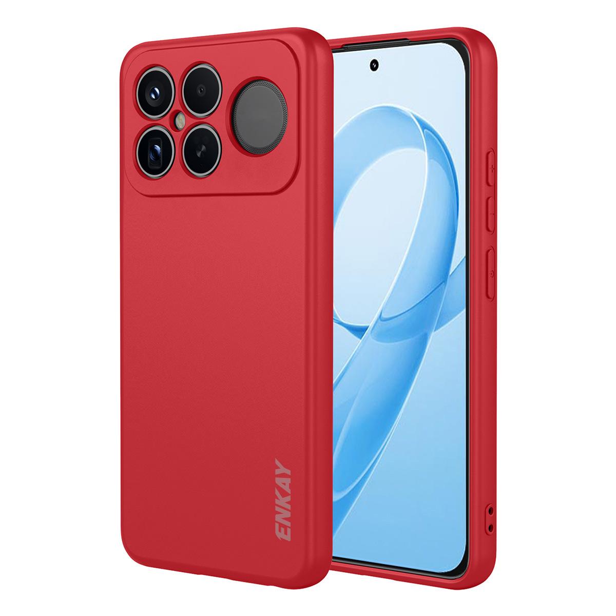 For Xiaomi Poco F8 Ultra / Redmi K90 Pro Max ENKAY Liquid Silicone Soft Shockproof Phone Case(Red)