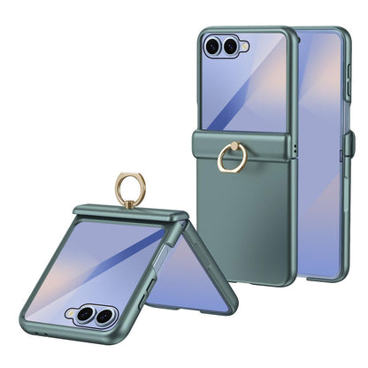 For Galaxy Z Flip8 5G Starry  Case-film Integrated Shockproof Phone Case - Green - SYA002987702A