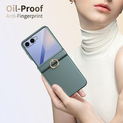 For Galaxy Z Flip8 5G Starry  Case-film Integrated Shockproof Phone Case - Green - SYA002987702A