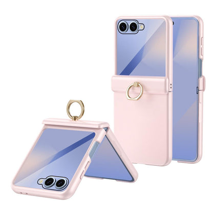 For Galaxy Z Flip8 5G Starry  Case-film Integrated Shockproof Phone Case - Pink - SYA002987702B