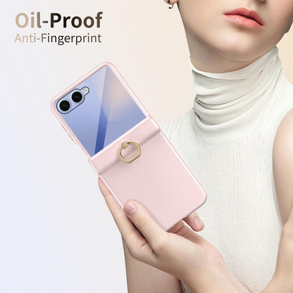 For Galaxy Z Flip8 5G Starry  Case-film Integrated Shockproof Phone Case - Pink - SYA002987702B