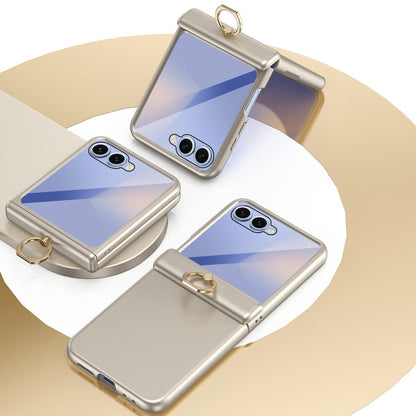 For Galaxy Z Flip8 5G Starry  Case-film Integrated Shockproof Phone Case - Champagne Gold - SYA002987702C