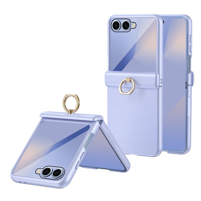 For Galaxy Z Flip8 5G Starry  Case-film Integrated Shockproof Phone Case - Purple - SYA002987702D