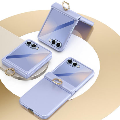 For Galaxy Z Flip8 5G Starry  Case-film Integrated Shockproof Phone Case - Purple - SYA002987702D