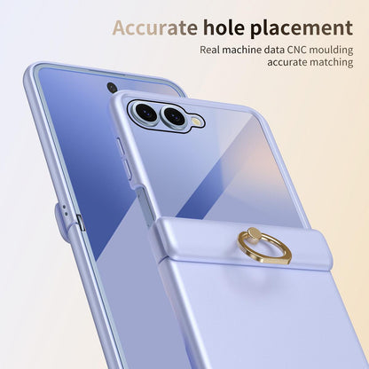 For Galaxy Z Flip8 5G Starry  Case-film Integrated Shockproof Phone Case - Purple - SYA002987702D