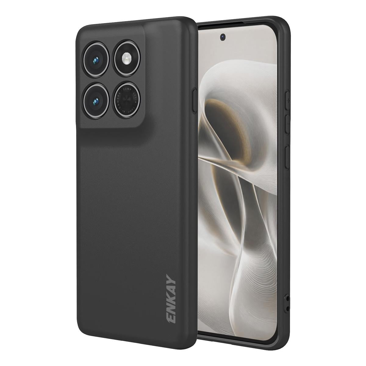 For Motorola Edge 70 Pro 5G ENKAY Liquid Silicone Soft Shockproof Phone Case - Black - SYA002988418A